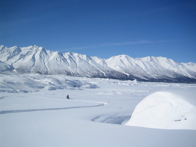 Eureka, Alaska Trails and Mountains have SNOW!!